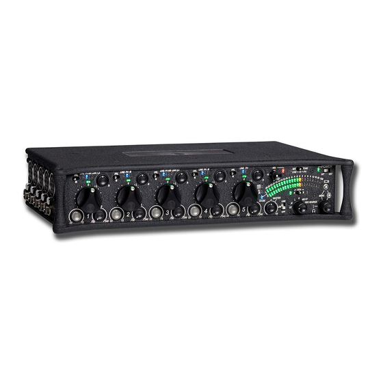 Sound Devices 552 Quick Start Manual
