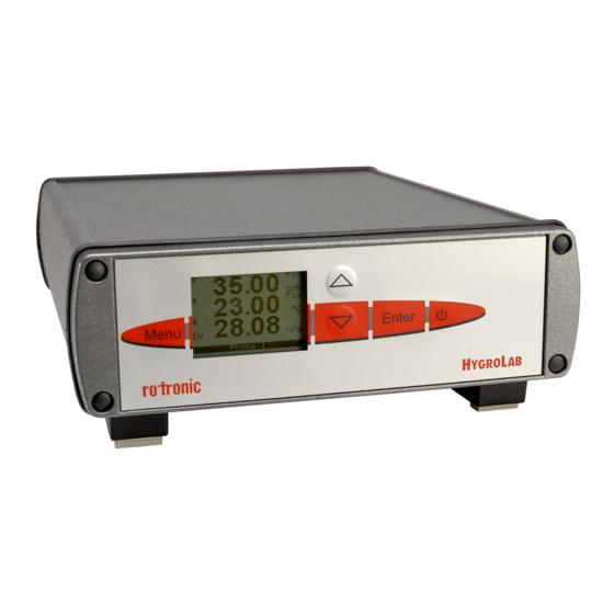 Rotronic HygroLab C1 User Manual