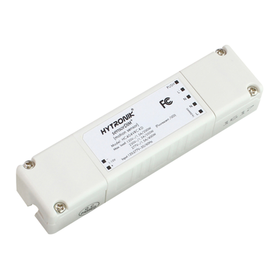 Hytronik HC404VRC-KD Instruction Manual