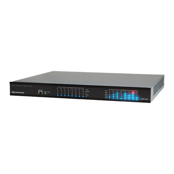 Crestron AMP-8075 Quick Start