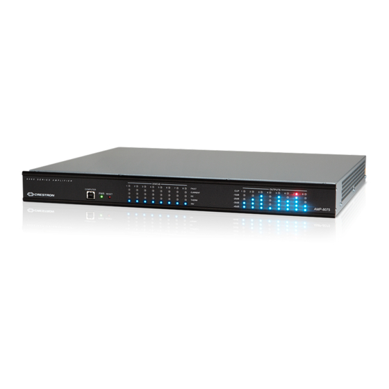 Crestron AMP-8075 Manual
