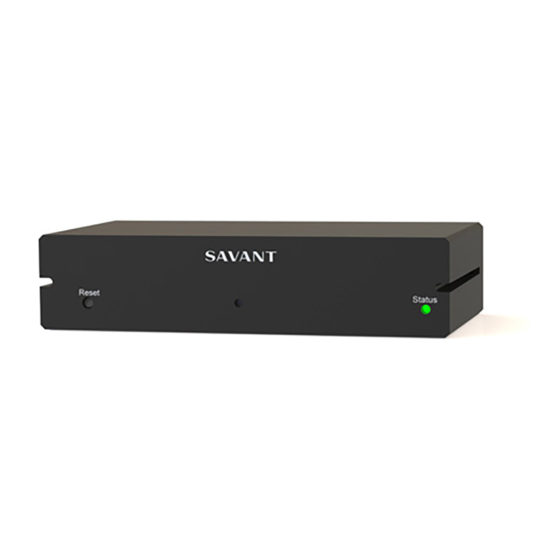 Savant SSC-002485 Programming Manual