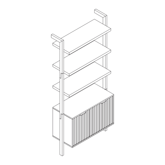 NATHAN JAMES Jasper Bookshelf Assembly Instructions Manual