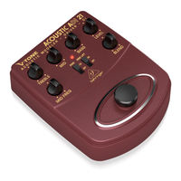 Behringer V-TONE ACOUSTIC DRIVER DI ADI21 Manual