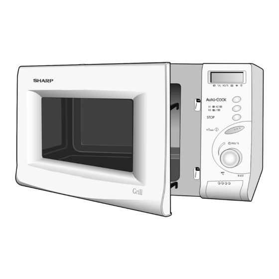 Sharp R-631 Operation Manual With Cookbook