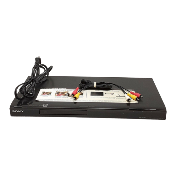 Sony DVP-NS710H Operating Instructions Manual