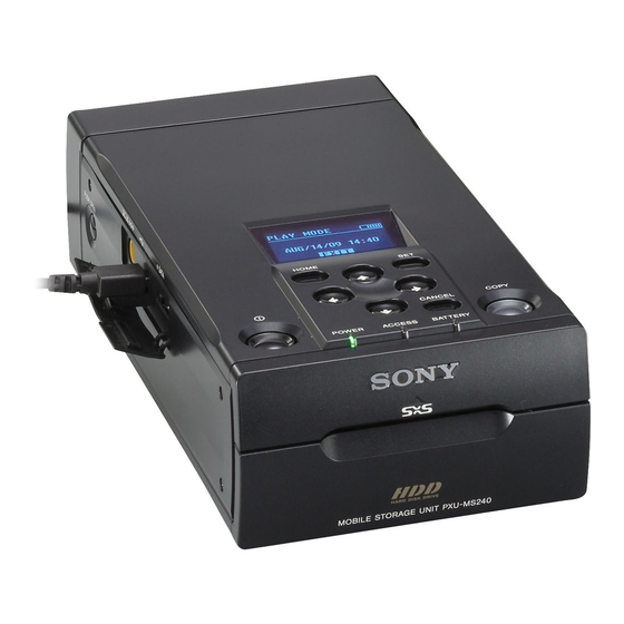 Sony PXU-MS240 Manuals
