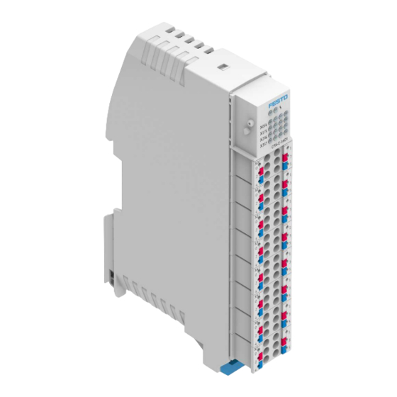 Festo CPX-E- DI Series Instructions For Use