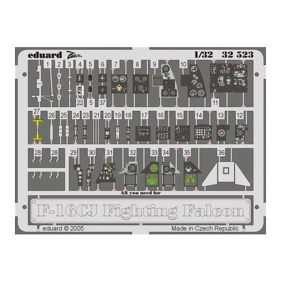 Eduard 32 523 Instruction Sheet