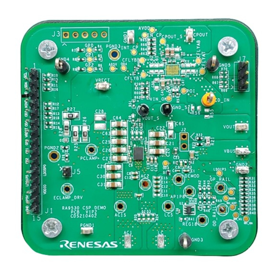 Renesas RA9530-R Manual