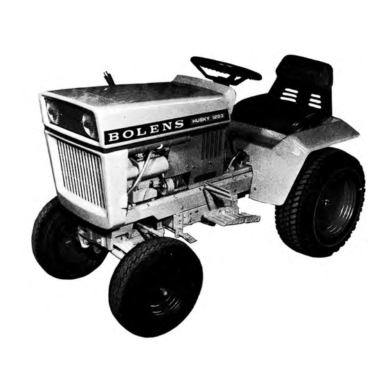 Bolens HUSKY 1253 Owner's Operation And Maintenance Manual