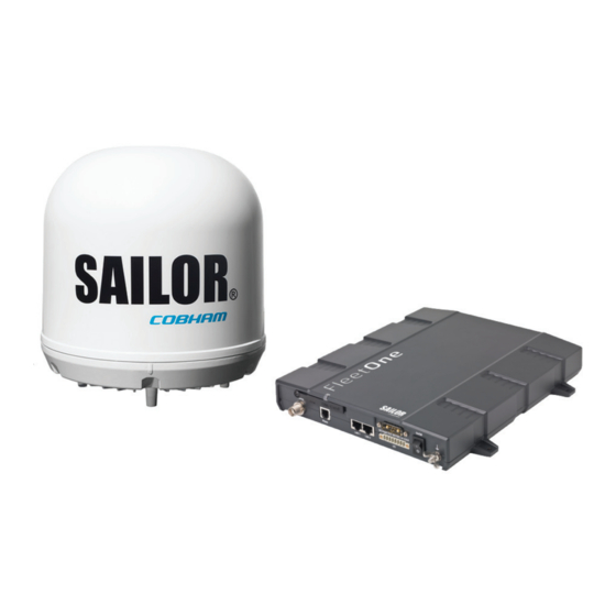 COBHAM SAILOR Fleet One User & Installation Manual
