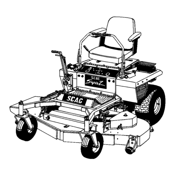 Scag Power Equipment SSZ Operator's Manual