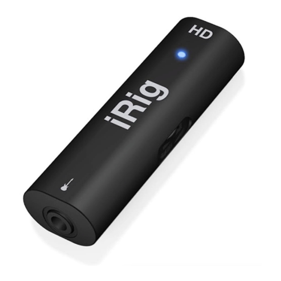 IK Multimedia iRig HD User Manual