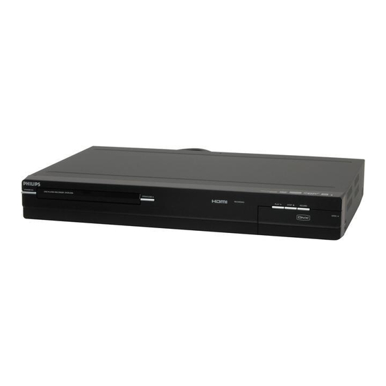 Philips DVDR3506/37 Quick Start Manual