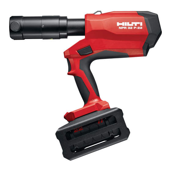 Hilti NPR 32 P-22 (01) Manual