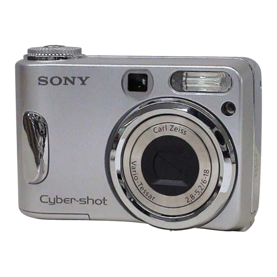 Sony Cyber-shot DSC-S60 Manuals