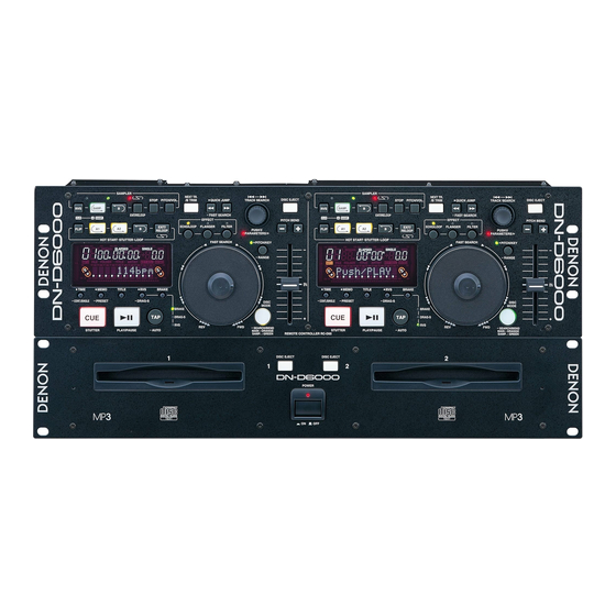 Denon DN-D6000 Service Manual