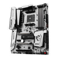 MSI X370 XPOWER GAMING TITANIUM User Manual