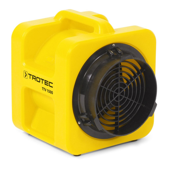 Trotec TTV 1500 Operating Manual
