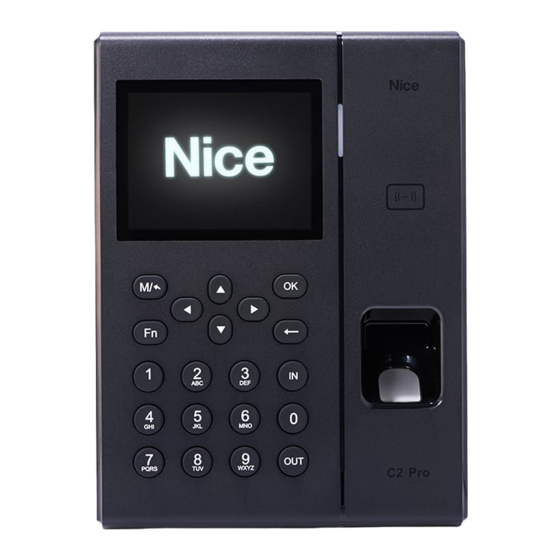 Nice C2 PRO Instructions And Warnings For Installation And Use
