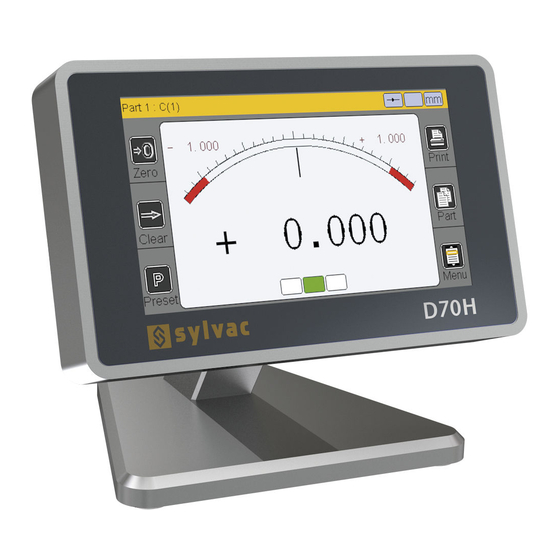 Sylvac D70 Quick Start-Up