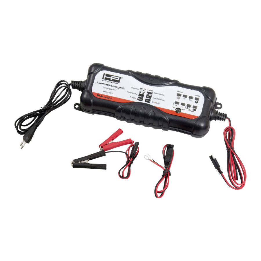HP Autozubehor 20512 Instruction Manual