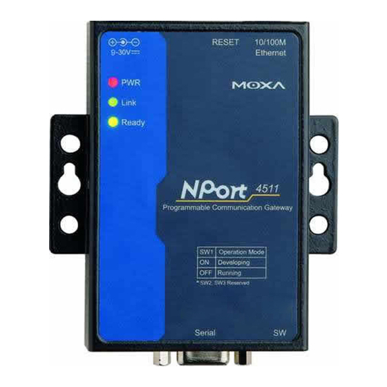 Moxa Technologies NPort 4511 Quick Installation Manual