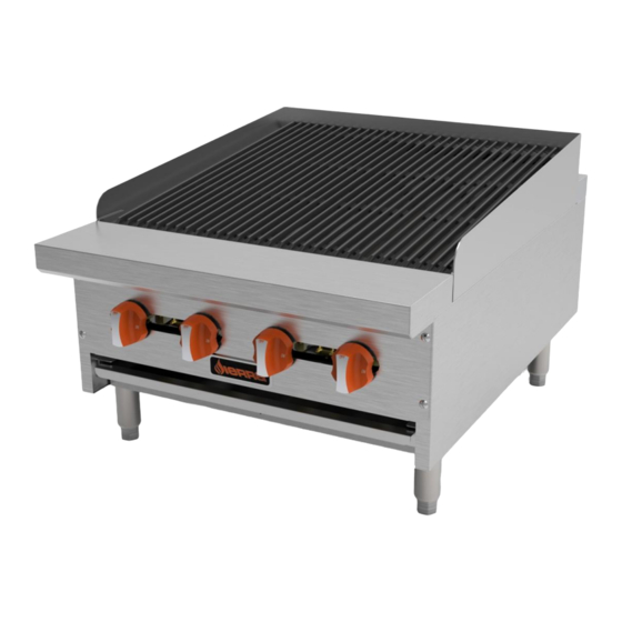 User Manuals: MVP Sierra SRRB-12 Gas Charbroiler