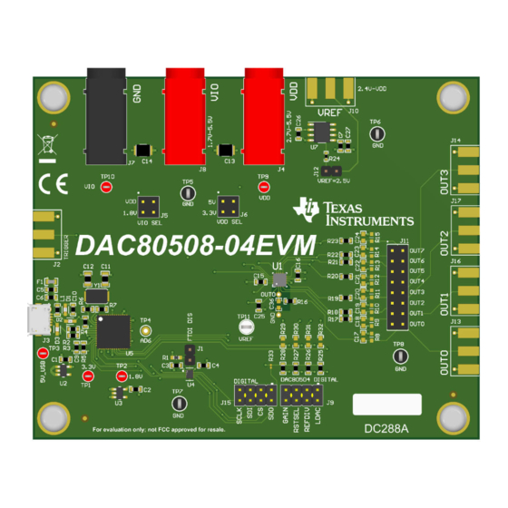 Texas Instruments DAC80508-04EVM Manuals