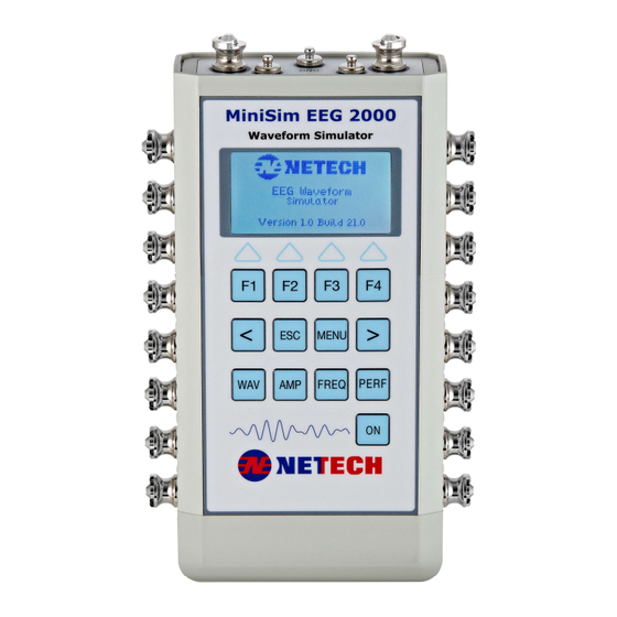 Netech MiniSim EEG 2000 User Manual