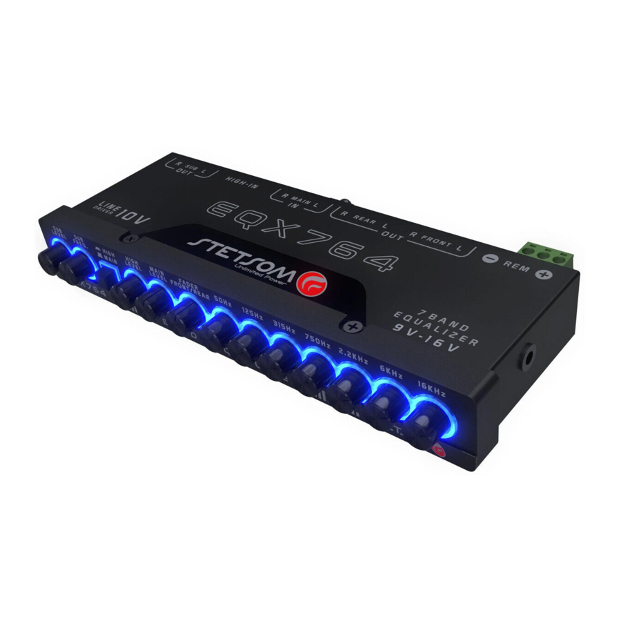 Stetsom EQX764 Manual