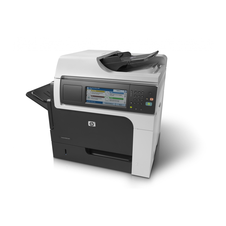 HP LaserJet Enterprise M4555 Stand Installation Manual