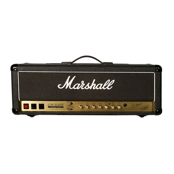 Marshall Amplification JCM SLASH Manual