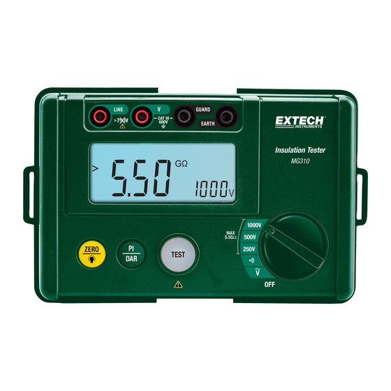 Extech Instruments MG310 User Manual