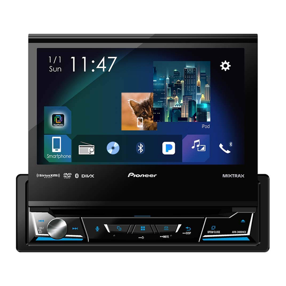 Pioneer AVH-3400NEX Quick Start Manual