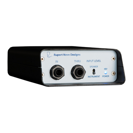 Rupert Neve Designs RNDI User Manual