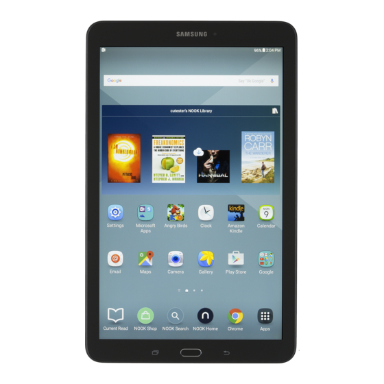 Samsung Galaxy Tab E NOOK 9.6 Manuals