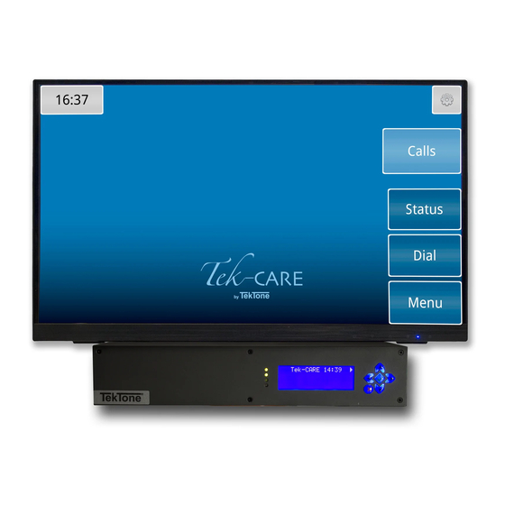 TekTone Tek-CARE300III Installation And Operation Manual