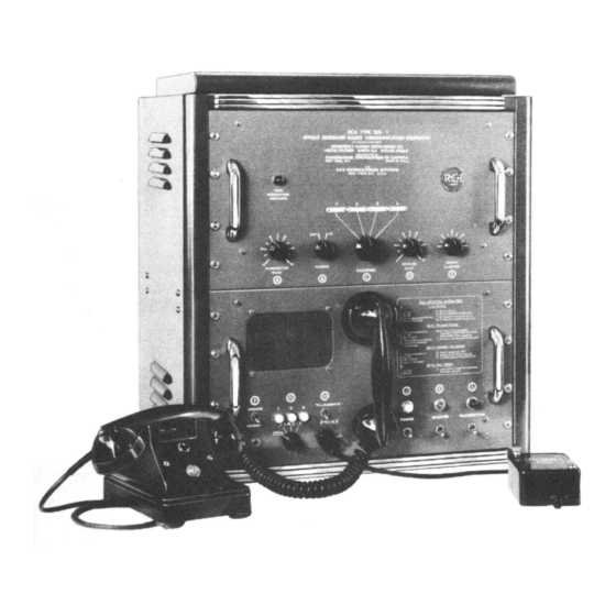 RCA SSB-1 Instruction Book