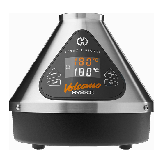 STORZ & BICKEL Volcano Instructions For Use Manual