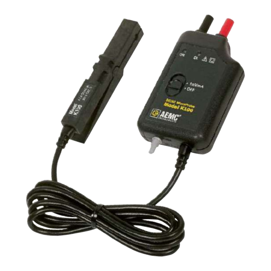 AEMC instruments K100 Manuals