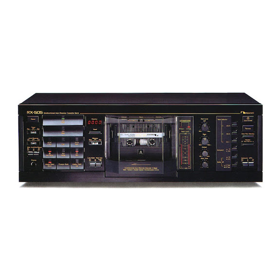 Nakamichi RX-505 Service Manual