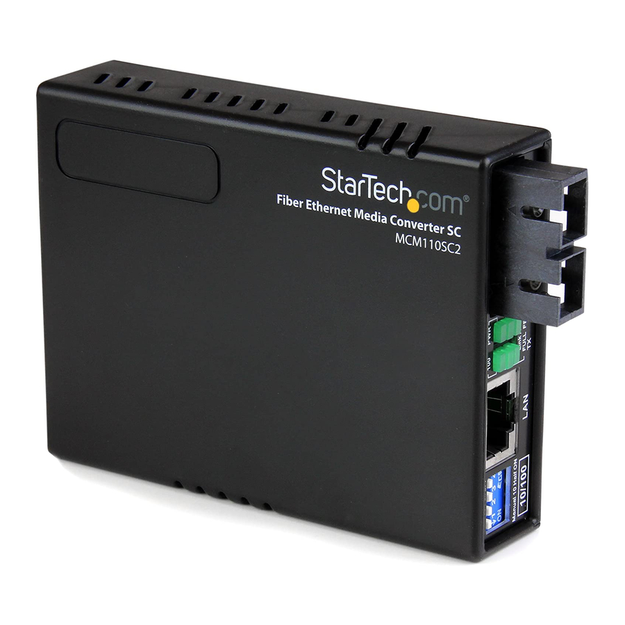 StarTech.com MCM110SC2 Instruction Manual