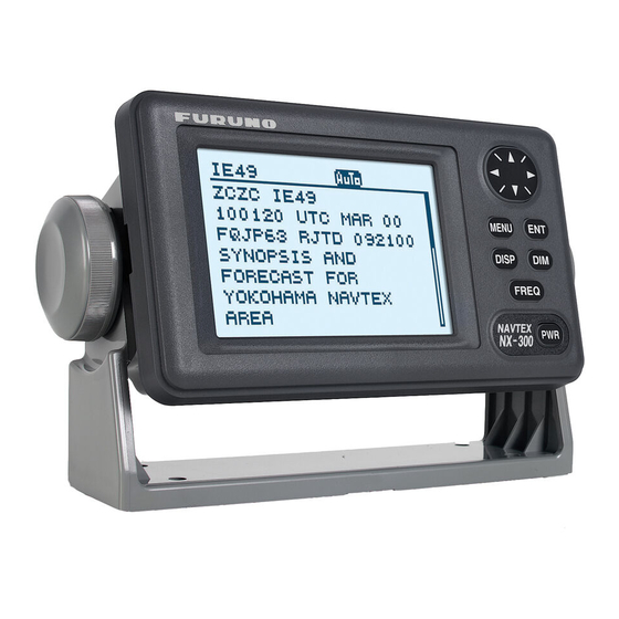Furuno NX-300 Operator's Manual