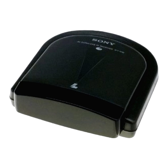 Sony IFT-R10 Operating Instructions