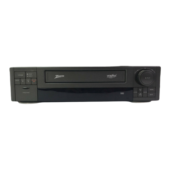 Zenith VRC4165 Operating Manual And Warranty