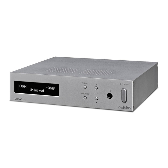Audiolab Q-DAC Manuals