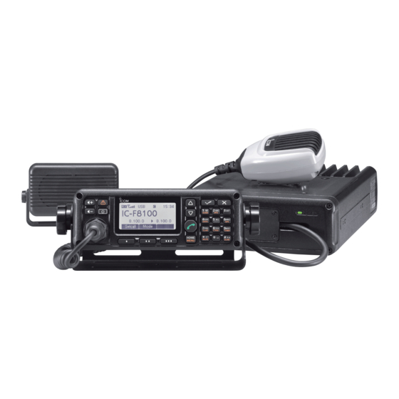 Icom IC-F8100 Instruction Manual
