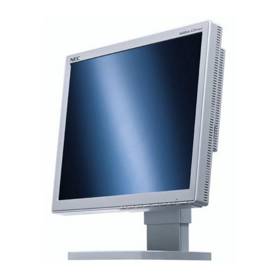 NEC MultiSync LCD1760NX User Manual